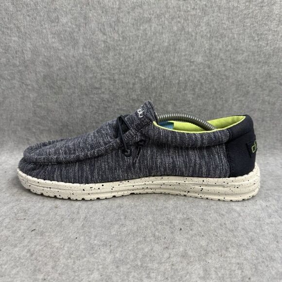 Hey Dude Shoes Youth 6 Wally Stretch Naval Speckle Slip On Comfort Walking NEW - Picture 7 of 10